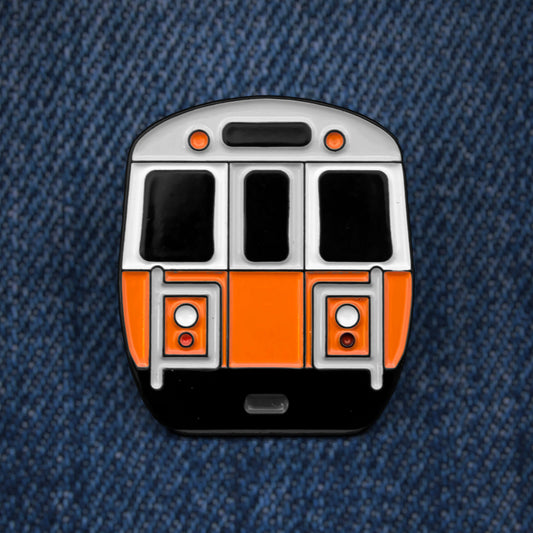 MBTA Orange Line Subway Car Enamel Pin
