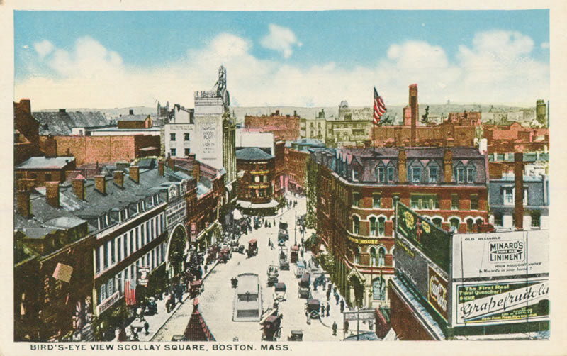 Vintage Postcard: Bird's Eye View of Scollay Square