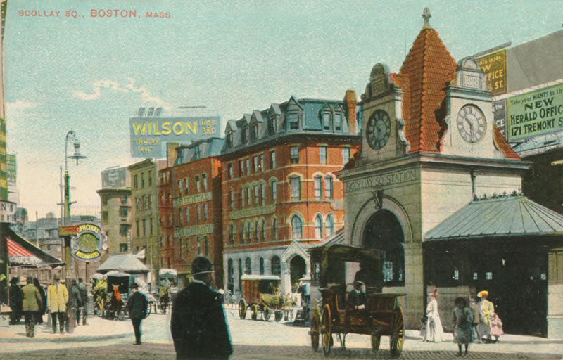 Vintage Postcard: Scollay Square Station Main Head House