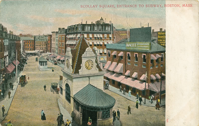 Vintage Postcard: Scollay Square Entrance to Subway