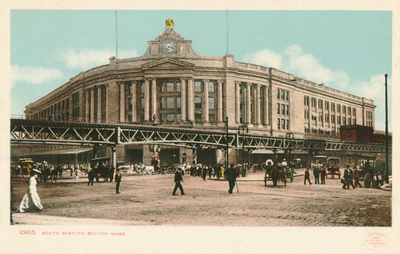 Vintage Postcard: South Station Boston